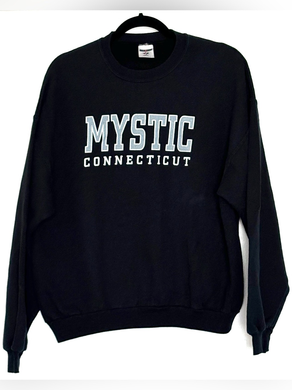 Jerzees Mystic Connecticut Crewneck Sweatshirt Black Size L